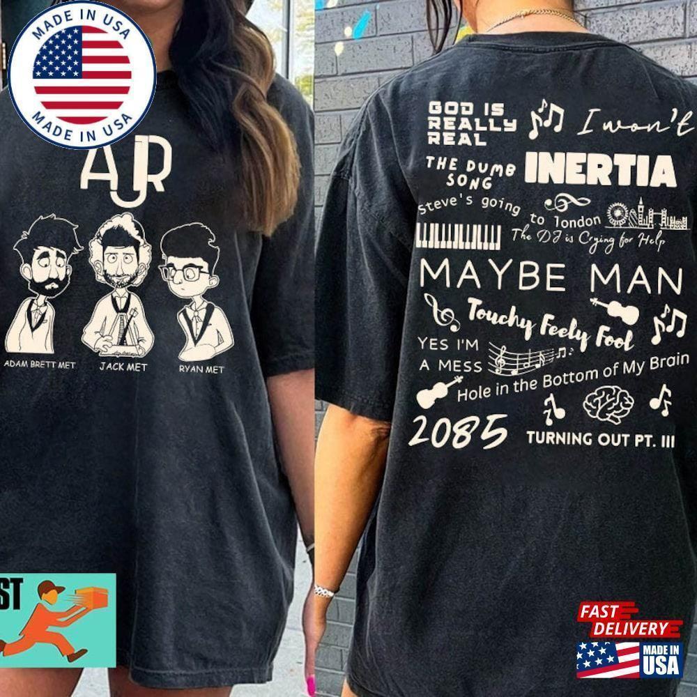 A J R   Shirt The Maybe Man Tour  Concert Unisex  2 Sided